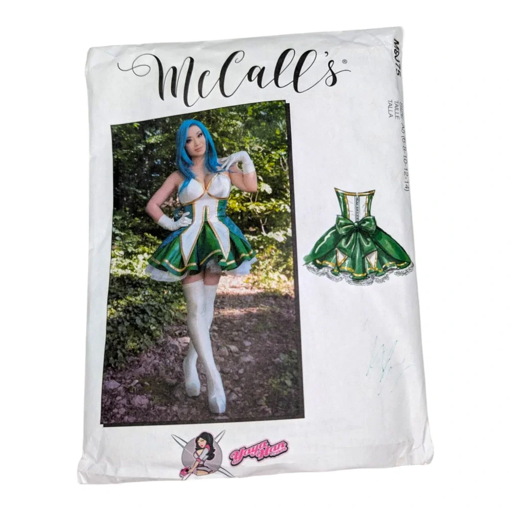 M8075 McCall's Yaya Han Cosplay Costume Design Sewing Pattern Sizes 6 8 10 12 14